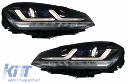 Osram Full LED Фарове LEDriving подходящи за VW Golf 7 VII (2012-2017) Черен Upgrade за Ксенон & Халоген DRL Коли-image-6034659