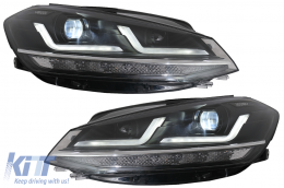 Osram Full LED Фарове LEDriving подходящи за VW Golf 7.5 Facelift (2017-2020) Надстройка за Халоген с Динамичен последователни Въртящи се светлини-image-6074758