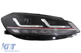 Osram Full LED Фарове LEDriving подходящи за VW Golf 7.5 Facelift (2017-2020) TFSI Look ъпгрейд за Халоген с Динамичен последователни Въртящи се светлини-image-6075260