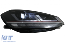 Osram Full LED Фарове LEDriving подходящи за VW Golf 7.5 Facelift (2017-2020) TFSI Look ъпгрейд за Халоген с Динамичен последователни Въртящи се светлини-image-6075265