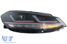 Osram Full LED Фарове LEDriving подходящи за VW Golf 7.5 Facelift (2017-2020) TFSI Look ъпгрейд за Халоген с Динамичен последователни Въртящи се светлини-image-6075275