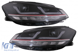 Osram Full LED Фарове LEDriving подходящи за VW Golf 7.5 Facelift (2017-2020) TFSI Look ъпгрейд за Халоген с Динамичен последователни Въртящи се светлини-image-6075278