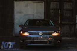 Osram Full LED Фарове LEDriving подходящи за VW Golf 7.5 Facelift (2017-2020) TFSI Look ъпгрейд за Халоген с Динамичен последователни Въртящи се светлини-image-6094112