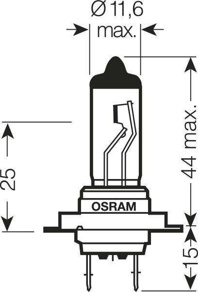 OSRAM 2x H7 ORIGINAL LINE 12V Faltschachtel 64210 günstig online