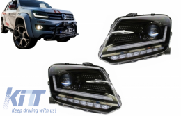 Osram LEDriving Full LED Headlights suitable for VW Amarok (2010-2021) Dynamic Sequential Turning Lights Black-image-6053817