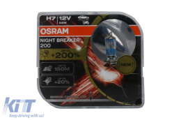 OSRAM NIGHT BREAKER 200 H7 Халоген челна лампа 64210NB200-HCB Hardcore кутия-image-6089464