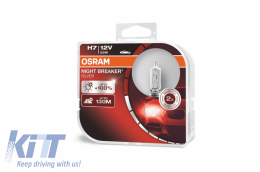 Халоген челна лампа OSRAM NIGHT BREAKER SILVER H7 64210NBL HCB 12V 55W Duobox (2 броя)-image-6054677