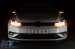 
Osram teljes LED első lámpák VW Golf 7.5 VII Facelift (2017-től) modellekhez, GTI frissítés Xenon és Halogen nappali menetfényes autókhoz-image-6075285