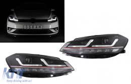 
Osram teljes LED első lámpák VW Golf 7.5 VII Facelift (2017-től) modellekhez, GTI frissítés Xenon és Halogen nappali menetfényes autókhoz-image-6075302