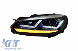 Osram Ксенон Upgrade Фарове LEDriving подходящи за VW Golf 6 VI (2008-2012) Хром LED Динамичен последователни Въртящи се светлини-image-6029346