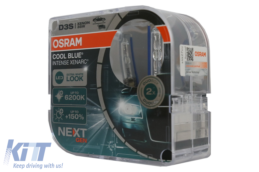 OSRAM XENARC COOL BLUE INTENSE NEXT GEN D3S HID Xenon Lamp 66340CBN-HCB  Hard core box (2 Units) 