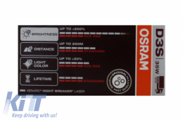 OSRAM XENARC NIGHT BREAKER LASER D3S HID Lámpara de xenón 66340XNL 35W--image-6048796