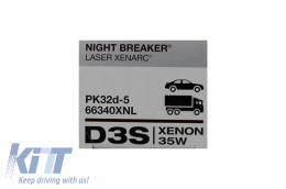 OSRAM XENARC NIGHT BREAKER LASER D3S HID Lámpara de xenón 66340XNL 35W--image-6048797