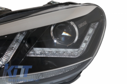 Osram Xenon Fari Fanali per VW Golf 6 VI 08-12 Chrome LED Sequenziale Dinamico-image-6030475