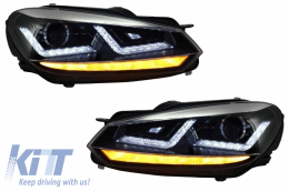 Osram Xenon Fari Fanali per VW Golf 6 VI 08-12 Fendinebbia LED Dynamic Lights-image-6062447