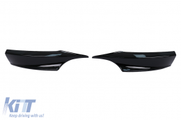 Parachoque Divisores laterales Alerón para BMW Serie 3 F34 GT M-Sport 13-2020 Negro Brillante-image-6100576