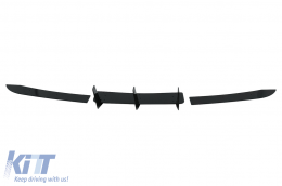 Parachoque Extensión Difusor para Mercedes Clase C W204 C204 Sedan Coupe 12-14 Negro Brillo-image-6099840