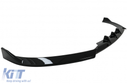 Parachoques Add-On Spoiler Lip para Audi A4 B8 07-12 Sedan Avant Negro brillante-image-6093614