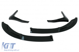 Parachoques Alerón labios para BMW F80 M3 F82 M4 F83 M4 14-19 CS Look Negro-image-6083544