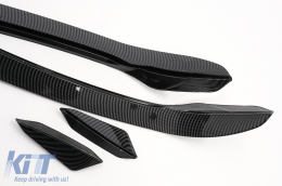 Parachoques delantero Aletas laterales Para VW Golf 7,5 GTI 5G Hatchback 17-20 Carbon Look-image-6091135