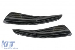 Parachoques delantero Aletas laterales para VW Golf 8 Mk8 MQB GTI / R-Line 20+ carbono Look-image-6091121