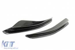 Parachoques delantero Aletas laterales para VW Golf 8 Mk8 MQB GTI / R-Line 20+ carbono Look-image-6091124