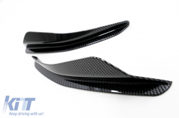 Parachoques delantero Aletas laterales para VW Golf 8 Mk8 MQB GTI / R-Line 20+ carbono Look-image-6091126