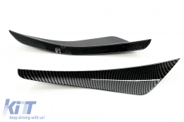 Parachoques delantero Aletas laterales para VW Golf 8 Mk8 MQB GTI / R-Line 20+ carbono Look-image-6091127