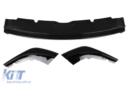 Parachoques Delantero Labio Spoiler para BMW Serie 1 F40 M Sport 2019+ Negro brillante-image-6100549