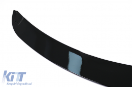 Parachoques Delantero Labio Spoiler para BMW Serie 3 E90 E91 LCI M-Tech 2008-2011 Sedan Touring Negro brillante-image-6100538