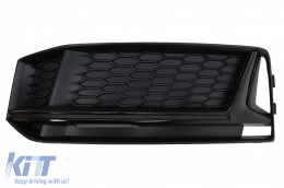 Parachoques Rejilla Laterales para Audi A4 B9 S-Line 16-18 RS4 Diseño Negro-image-6098488