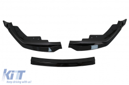 Parachoques Spoiler Lip para BMW Serie 3 G20 Sedan G21 Touring 18-22 M Sport Negro-image-6100937