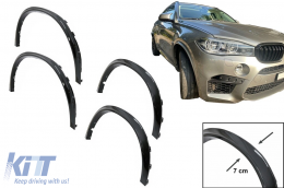 Parafanghi passaruota per BMW X6 F16 15-20 M-Look M-Sport Nero lucido-image-6090747