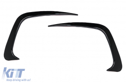 Paraurti Alette Pinne laterali Flic per BMW Serie 3 G20 G21 G28 M-Sport 2018+ Nero lucido-image-6100588