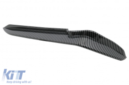 Paraurti anteriore Alette laterali Pinne per VW Golf 7.5 5G R Hatchback 17-20 carbonio Look-image-6091163