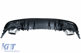 Paraurti anteriore Diffusore Doppio Presa Punte per MERCEDES C C205 A205 14-19 C63 Look-image-6077981