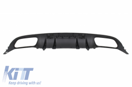 Paraurti anteriore Diffusore per Mercedes C A205 C205 2014-2019 C63 Look Nero lucido-image-6078010