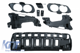 Paraurti anteriore Diffusore Scarico Punte Cromo per Mercedes E W213 2016-2019 E53 Look-image-6057845