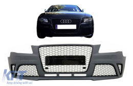 Paraurti anteriore per AUDI A4 B8 Pre-Facelift 2008-2011 Griglie RS4 Design-image-6084489