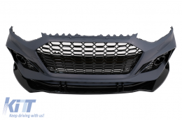 Paraurti anteriore per Audi A4 B9 8W Facelift 2020+ Quattro RS4 Look Griglia-image-6105948