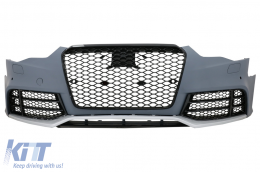 Paraurti anteriore per AUDI A5 8T Facelift 2012-2016 RS5 Look con Favo Griglie-image-6077774