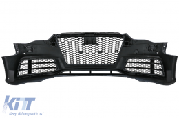 Paraurti anteriore per AUDI A5 8T Facelift 2012-2016 RS5 Look con Favo Griglie-image-6077777