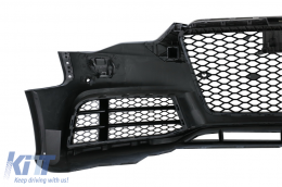 Paraurti anteriore per AUDI A5 8T Facelift 2012-2016 RS5 Look con Favo Griglie-image-6077778