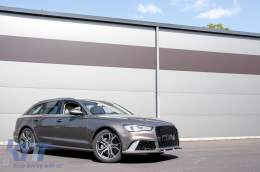 Paraurti Anteriore per Audi A6 C7 4G Facelift 2015-2018 RS6 Look Con Griglia SRA-image-6071791