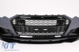 Paraurti anteriore per Audi A6 C8 4K 2018+ RS6 Look Griglia Centrale Nero lucido-image-6101106