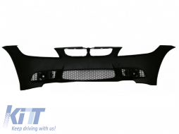 Paraurti anteriore per BMW 3 E90 E91 04-08 Non LCI M3 Design Fendinebbia Fumo-image-6019845