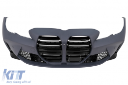 Paraurti anteriore per BMW 3 G20 Berlina G21 Touring 18-22 G80 M Look Griglia PDC-image-6100748