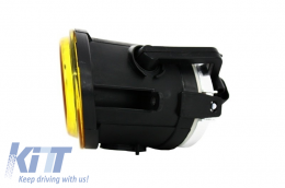 Paraurti anteriore per BMW E46 1998-2004 M-Technik M-Sport Look Giallo Fendinebbia-image-6010852