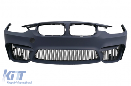 Paraurti Anteriore per BMW Serie 3 F30 F31 11-19 Griglie Minigonne M3 Look-image-6063588