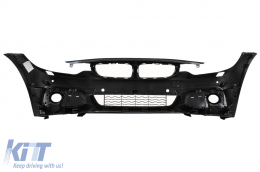 Paraurti anteriore per BMW Serie 4 F32 F33 F36 2013-2020 M Sport Design Labbro-image-6109692